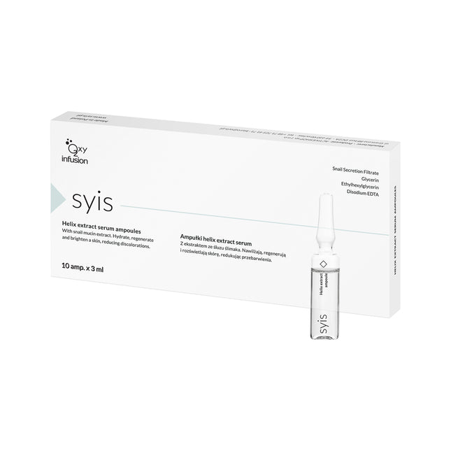 Serum Syis ampoules with snail mucus Helix extract 10 × 3 ml – image 1