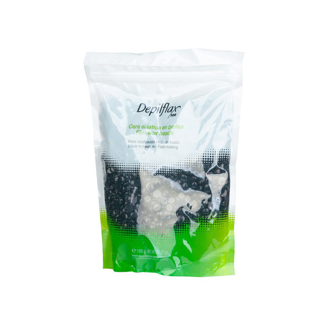 Ontharingshars Depilflax 100 lage smelttemperatuur Pearl Negra zwart 1000 g – foto 1