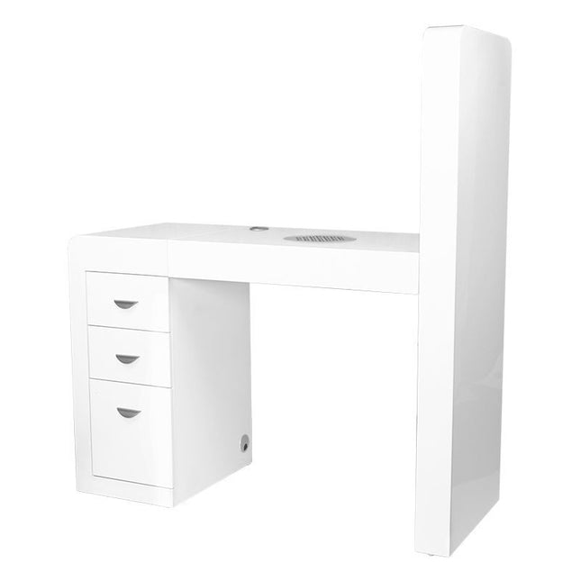 Table de travail esthétique Plateau de pédicure blanc gauche 310 – photo 1