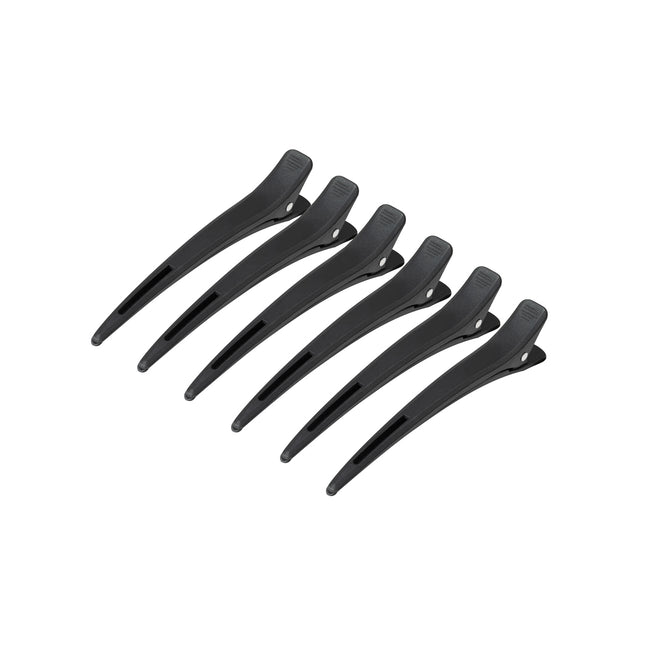 Kappersklemmen carbon E-15 6 stuks 11.5 cm zwart – foto 1