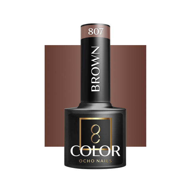 Vernis semi-permanent Ocho Nails 807 – 5 g – marron – photo 1