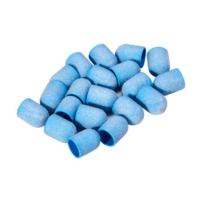 Sanding cap Exo medium 10 mm 220 grit 20 pieces – blue – image 1