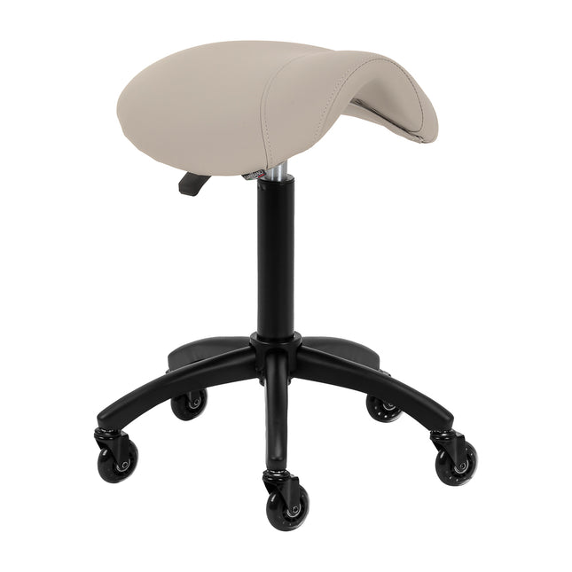 Hairdressing stool Gabbiano D032 gray-beige – image 1