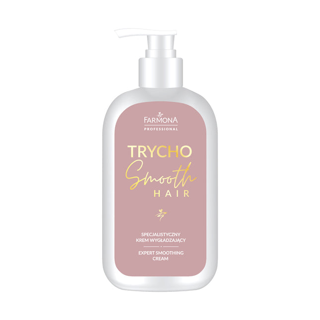 Haarcrème FARMONA TRYCHO SMOOTH Gladmakende 375 ml – Tegen Pluis, Hittebescherming en Glans voor Alle Haartypes – foto 1