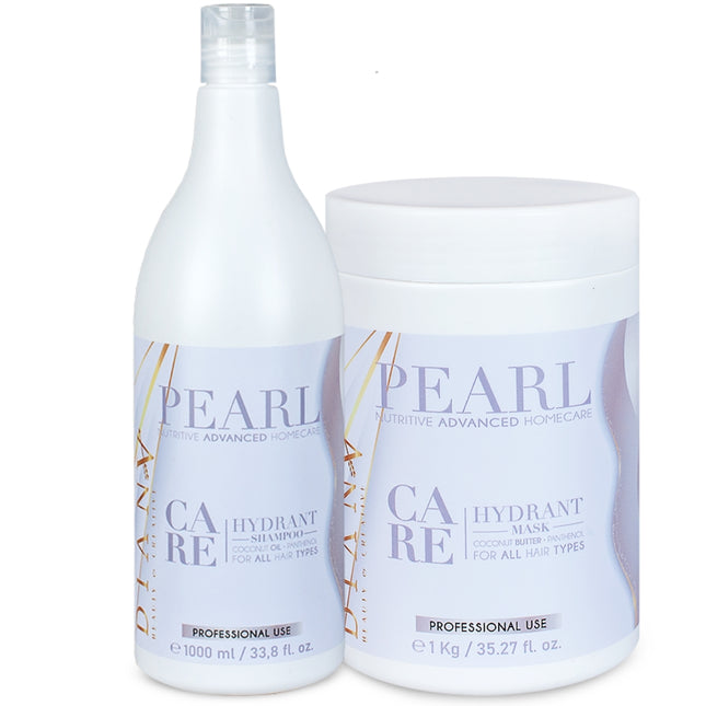 Haarverzorgingsset Pearl Botox – Shampoo + Haarmasker 1000 g – met kokosolie & panthenol – foto 1