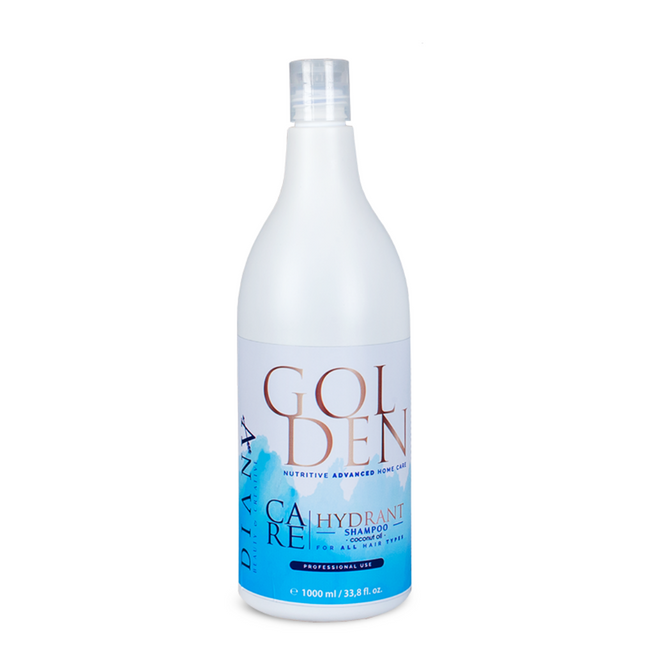 Thuisverzorgingsshampoo Golden Blue Protein – Hydraterende shampoo met violet pigment voor blond haar – 1000 ml – foto 1