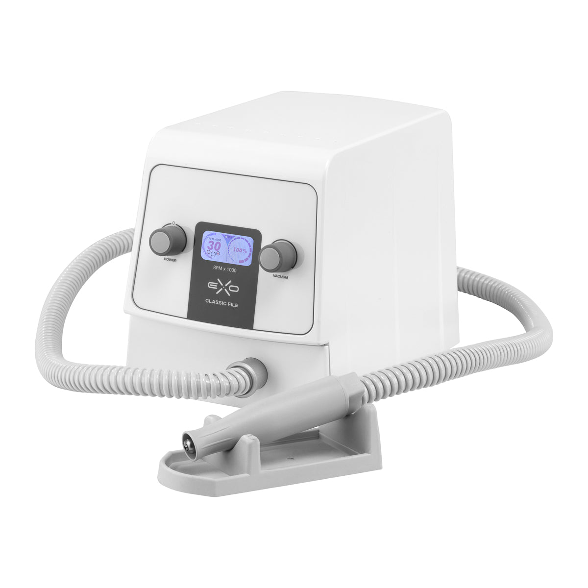 Pedicurefrees met afzuiging of losse frees: EXO Classic File en Power Max kiezen