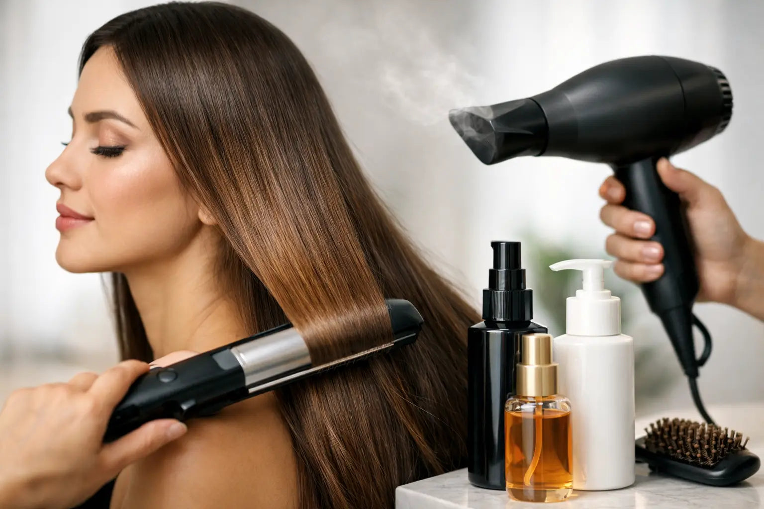 Professionele hittebescherming haar kiezen