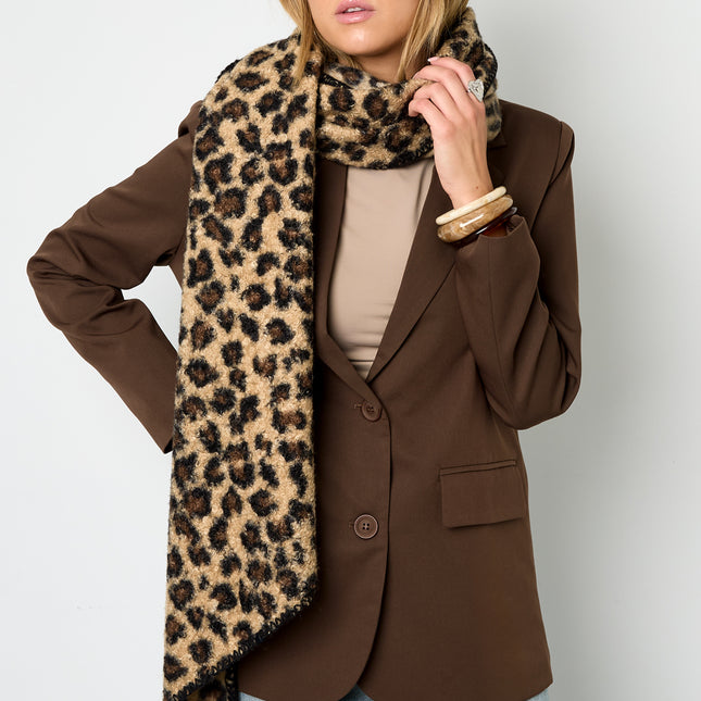 Wintersjaals Luipaardprint Casual Polyester Dagelijks