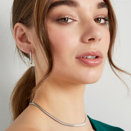 Ketting plat met print - Goud kleur-4.0MM