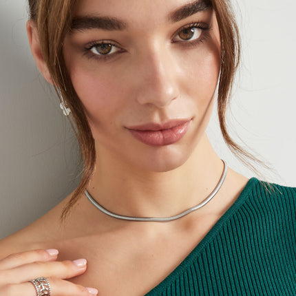 Ketting plat met print - Goud kleur-4.0MM