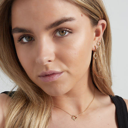 diamant klaver ketting