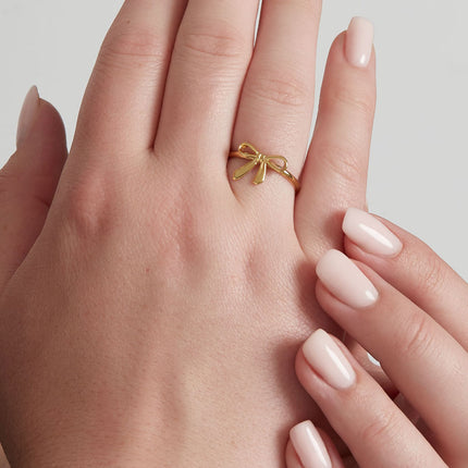 Ring strikjes droom -Goud kleur