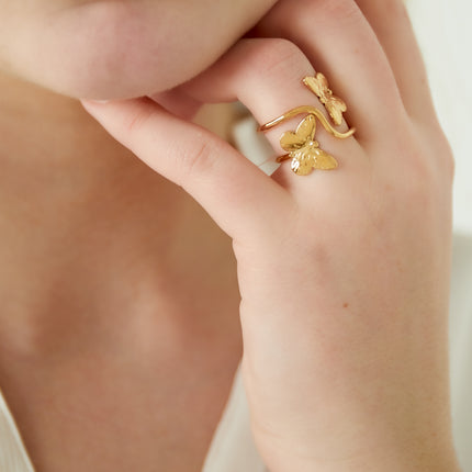 Butterfly Ring - Gold kleur