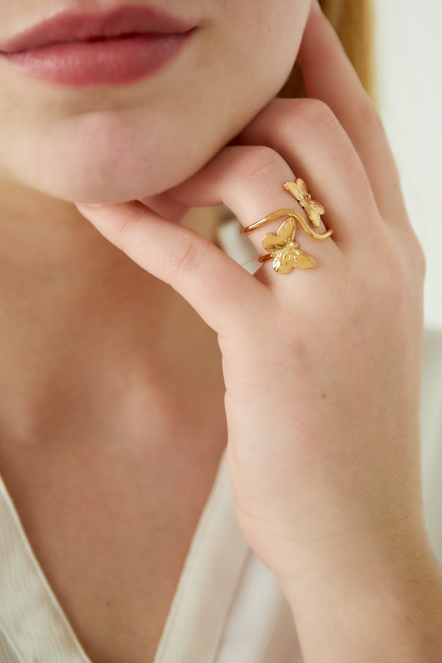 Butterfly Ring - Gold kleur