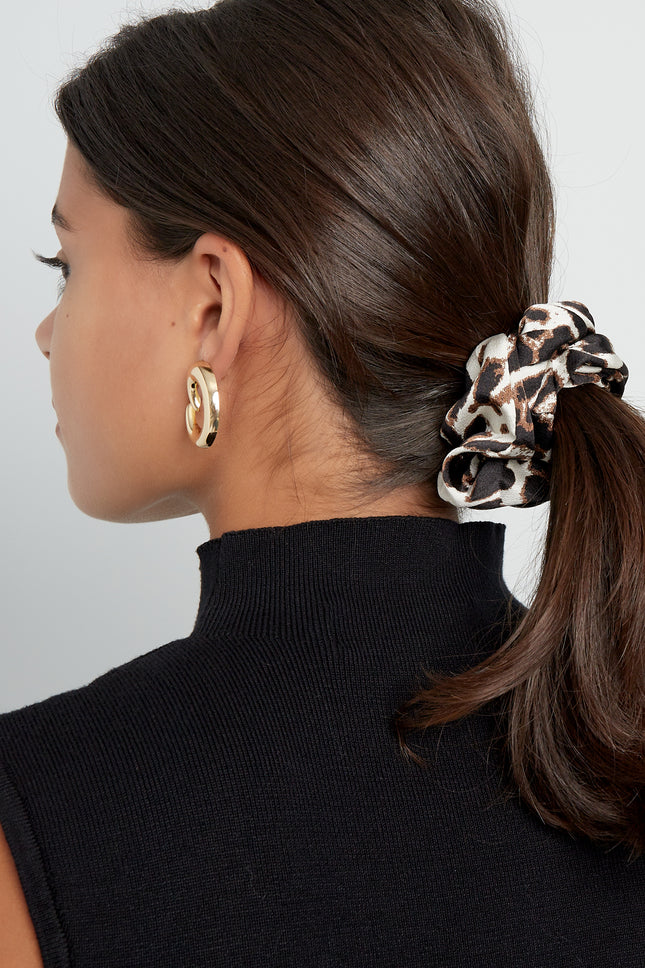 Tijgerprint scrunchies