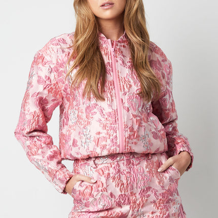 Polyester Vrouwen Korte Jas Bloemenprint Sportief