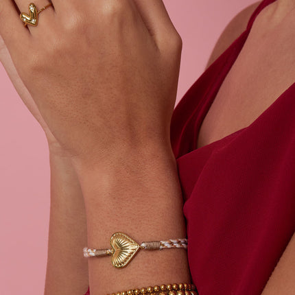 Armbanden met touwbedeltjes, bloemenmotief, casual, vakantie/strand, romantische serie, damessieraden