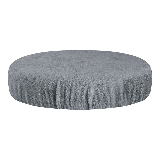 Housse de tabouret en tissu éponge – gris – photo 1