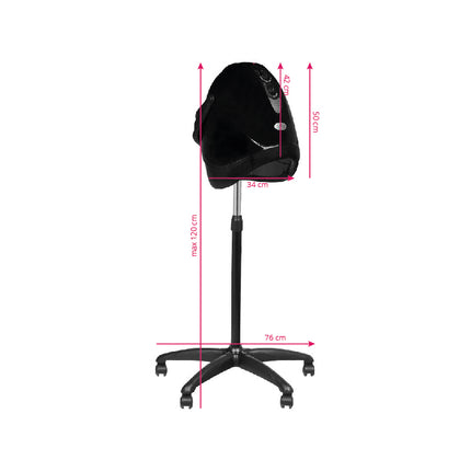 gabbiano-dryer-standing-hood-lx-201s-one-speed-black-3362