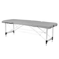 BALANCE opvouwbare aluminium massagetafel 3-delig grijs