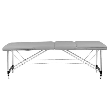 BALANCE opvouwbare aluminium massagetafel 3-delig grijs – foto 4
