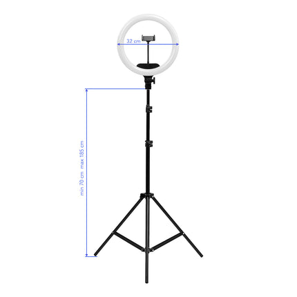 Lamp Ring Light 13"" 36W LED with stand black