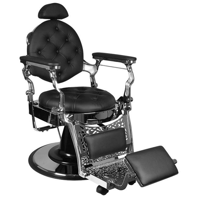 Barberstoel Gabbiano Giulio zilver-zwart – foto 1