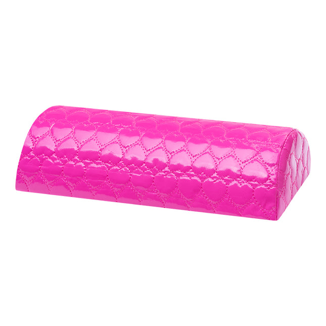 Roze manicurekussen met patroon
