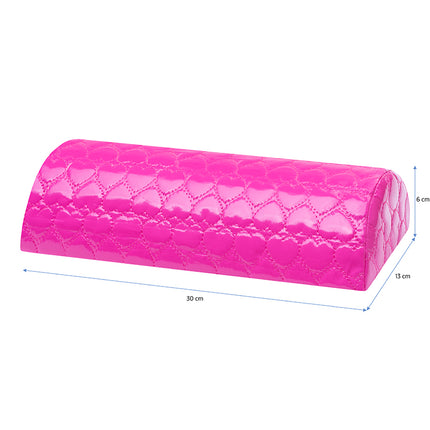 Roze manicurekussen met patroon