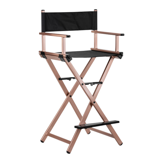 Make-up chair aluminum rose gold – image 1