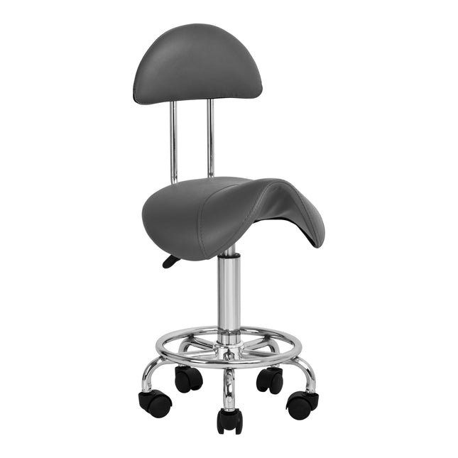 Taboret kosmetyczny 6001 – szary – zdjęcie 1