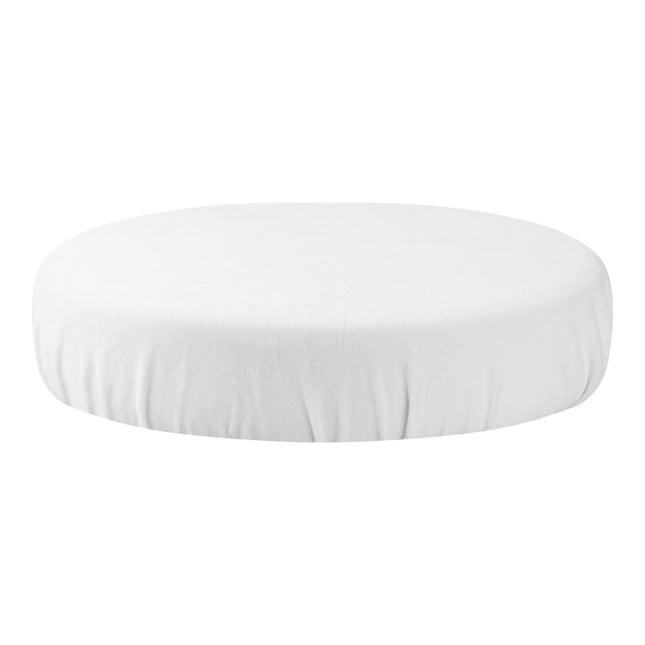 White velvet seat cover – image 1