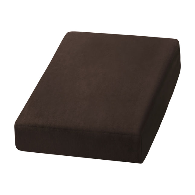 Drap de lit en velours marron – photo 1