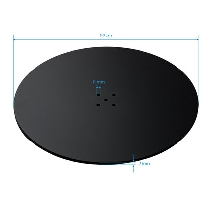 Base for hairdressing chair L010 round black