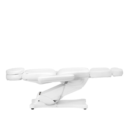 Elektrische cosmetische stoel SILLON CLASSIC met 3 motoren en verwarming wit