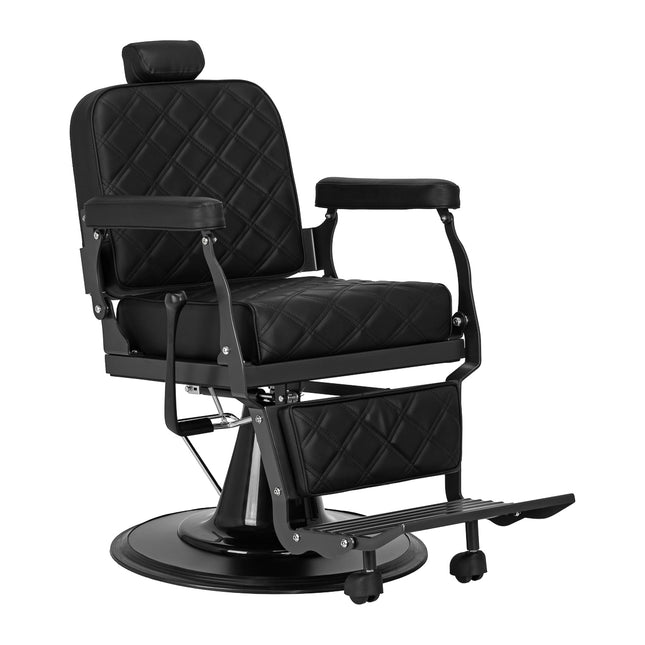 Fauteuil barbier Carlos Extra noir – photo 1