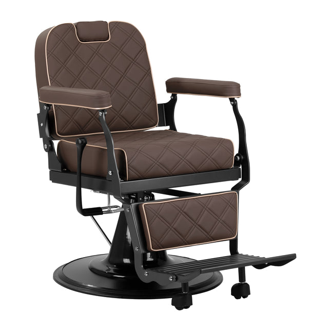 Fauteuil barbier Carlos Marron – photo 1