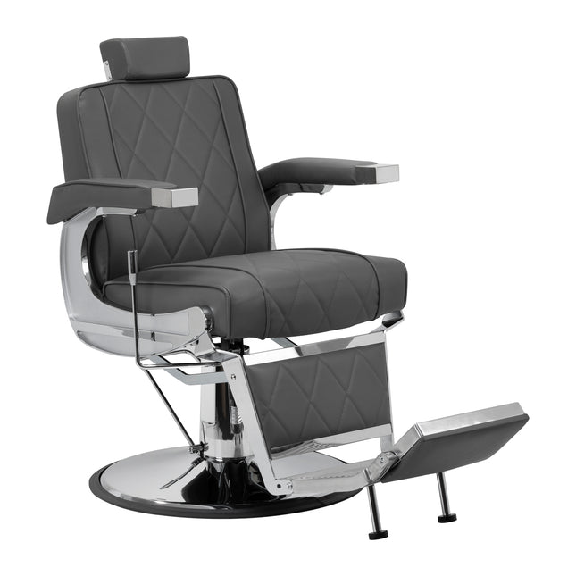 Fauteuil barbier Hair System BM88066 gris – photo 1