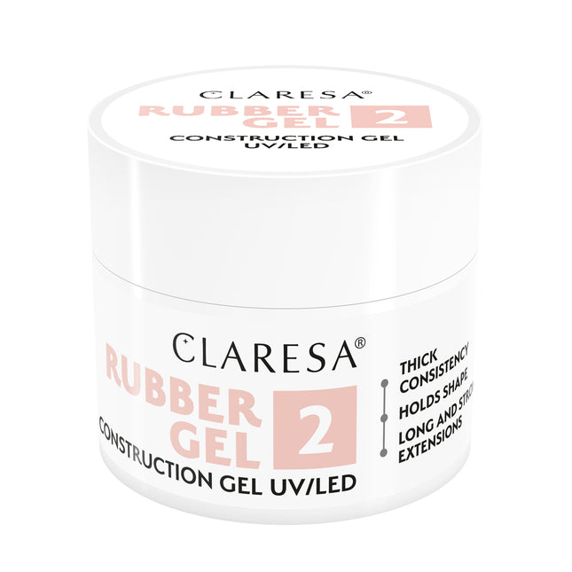 Gel de construction Claresa Rubber 2 90 g – photo 1