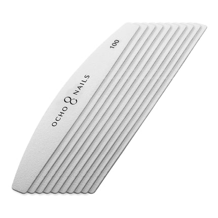 ocho-nails-replacement-papers-half-moon-metal-file-100-10pcs-3461