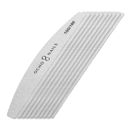 ocho-nails-half-moon-slim-file-100-180-10pcs-2612