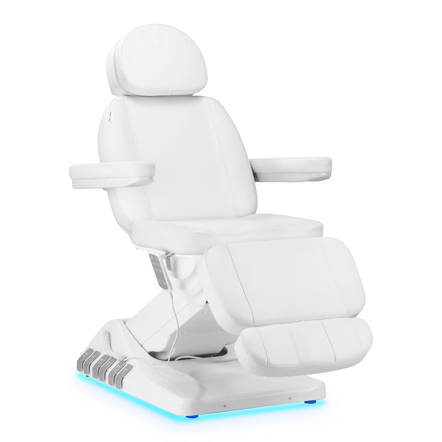 Electric beauty chair Sillon Luxury 3 motors white with foot control – image 1