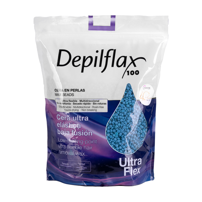 Hair removal wax Depilflax 100 Ultraflex – blue – image 1
