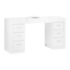 Cosmetische tafel 324 met cassette-stofafzuiger wit