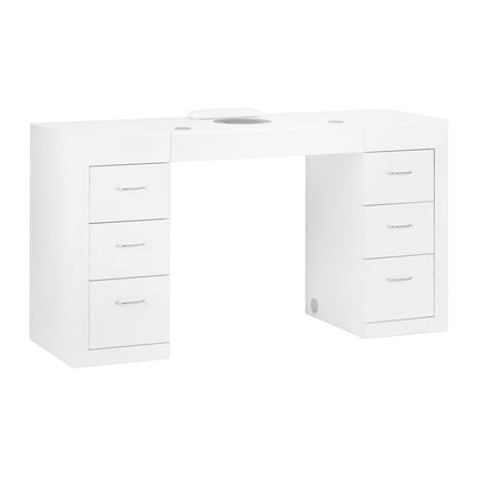 Cosmetische tafel 324 met cassette-stofafzuiger wit