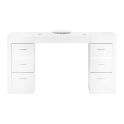 Cosmetische tafel 324 met cassette-stofafzuiger wit
