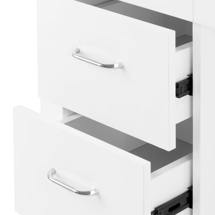 Cosmetische tafel 324 met cassette-stofafzuiger wit