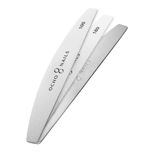 ocho-nails-half-moon-metal-core-file-papers-100-180-20pcs-2668