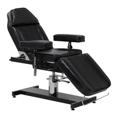 Pro Ink 210DH Hydraulische Tattoostoel Zwart met Wiegfunctie, Ligstand en Verstelbare Armleuningen – foto 1